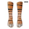 Funny 3D Print Animal Paw Socks For Women Men Novelty Tiger Cat Dog Mid-tube Stockings Creative Foot Paw Printed Socks Gifts
