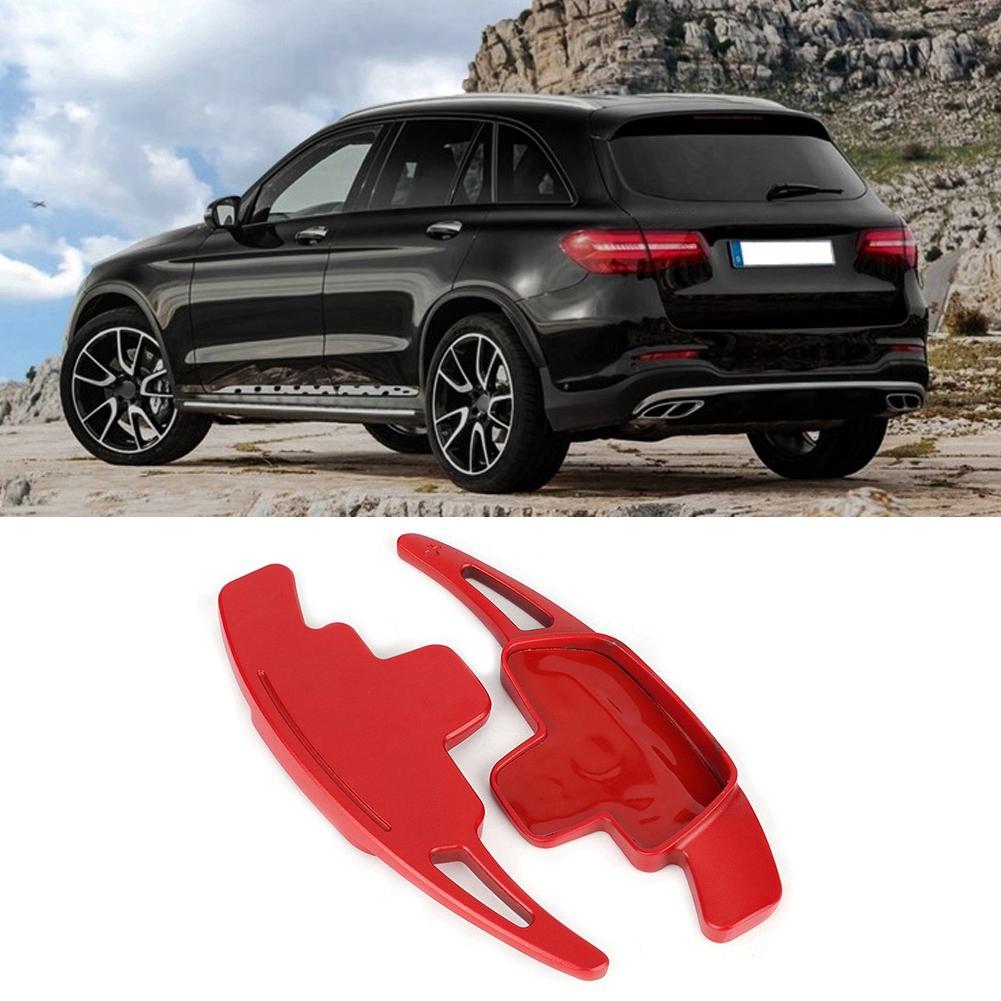 2 st Aluminium Bilratt Växelspaddlar Förlängningar Passar För Mercedes Benz C GLC E Klass