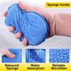 Microfiber Wax Applicator Pads, 16 PCS Car Wax Applicator Pad, Round Foam Applicator Pads, Polishing Sponges Applicator for Car Detail Polishing,