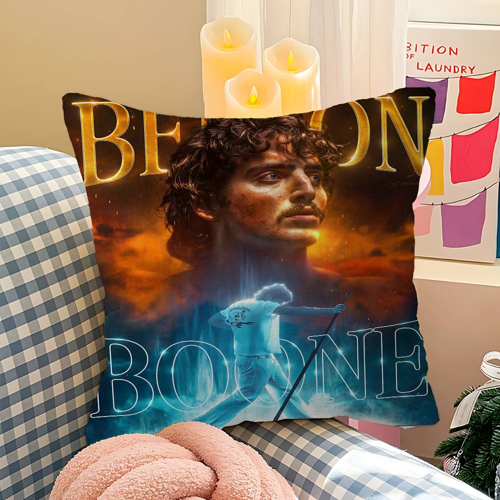 Cuscino Regalo Cantante B-Benson Boone Decorazione Ufficio Domestico Cuscino Camera da Letto Divano Auto CopricuscinoFedera