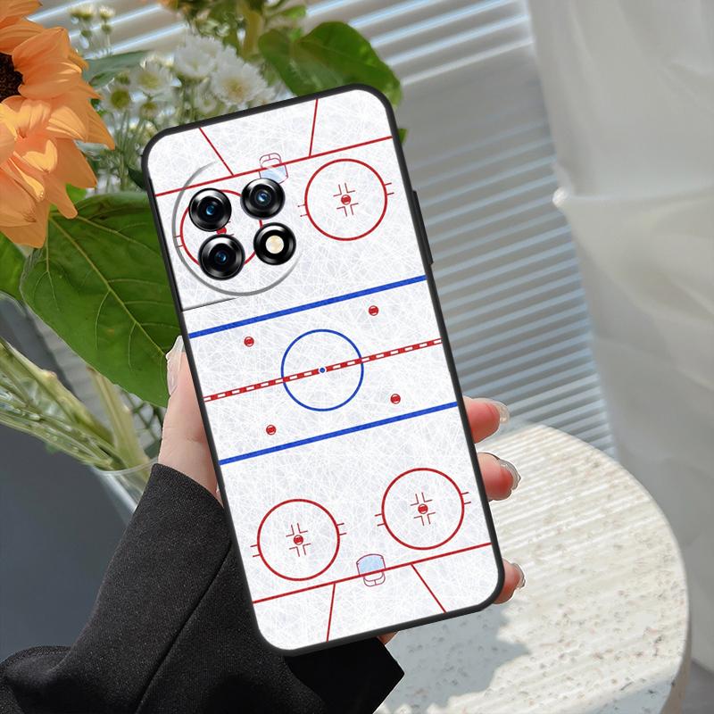Ice Hockey Rink Sport Case For OnePlus Nord 5 CE 2 3 4 Lite N20 N30 OnePlus 13T 13R 15 13 12 11 10 10T 8T 15R Cover