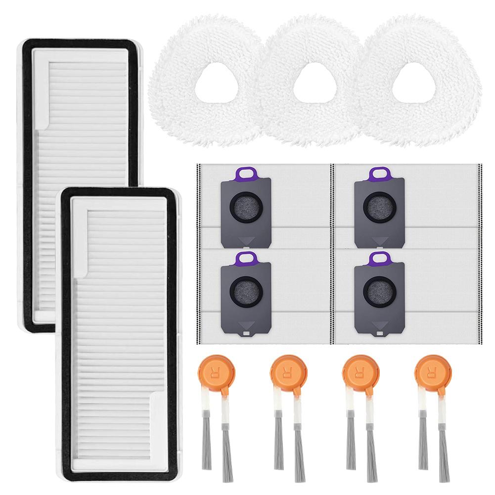 Edge Corner Cleaning Robot Mop Kit Machine Washable Cloths