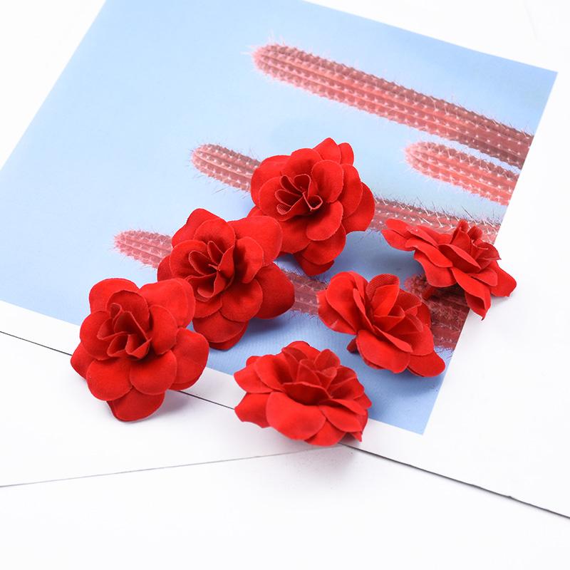 

20/50 штук Головка шелковой розы Аксессуары для украшения дома Скрапбукинг Подарки своими руками Подарочная коробка Свадебные декоративные цветы Искусственный цветок 20 Pieces