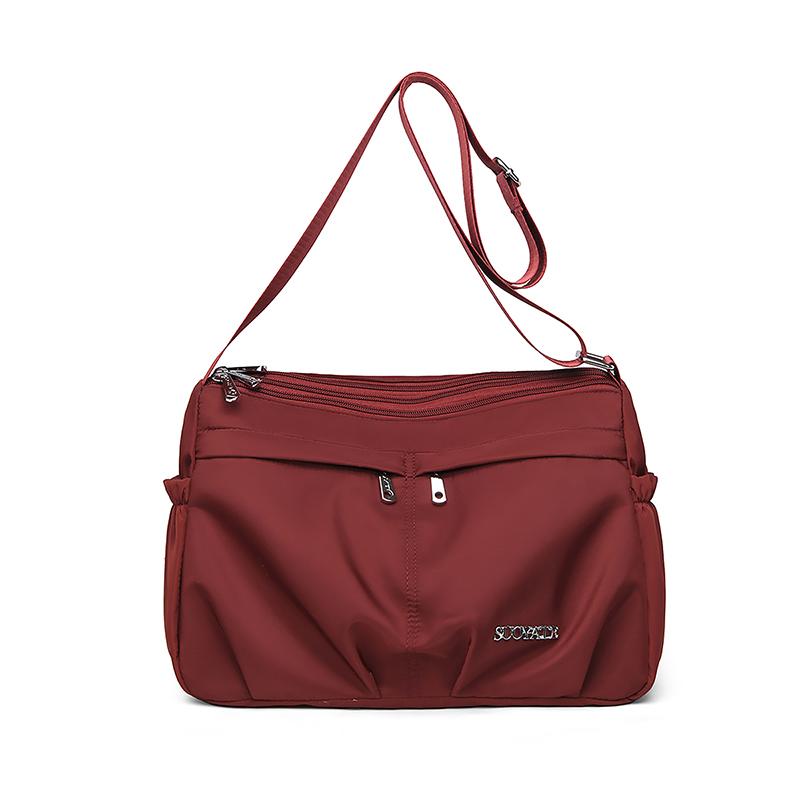 Einfarbige Umhängetasche Damen Große Kapazität Schultertasche Muttertasche