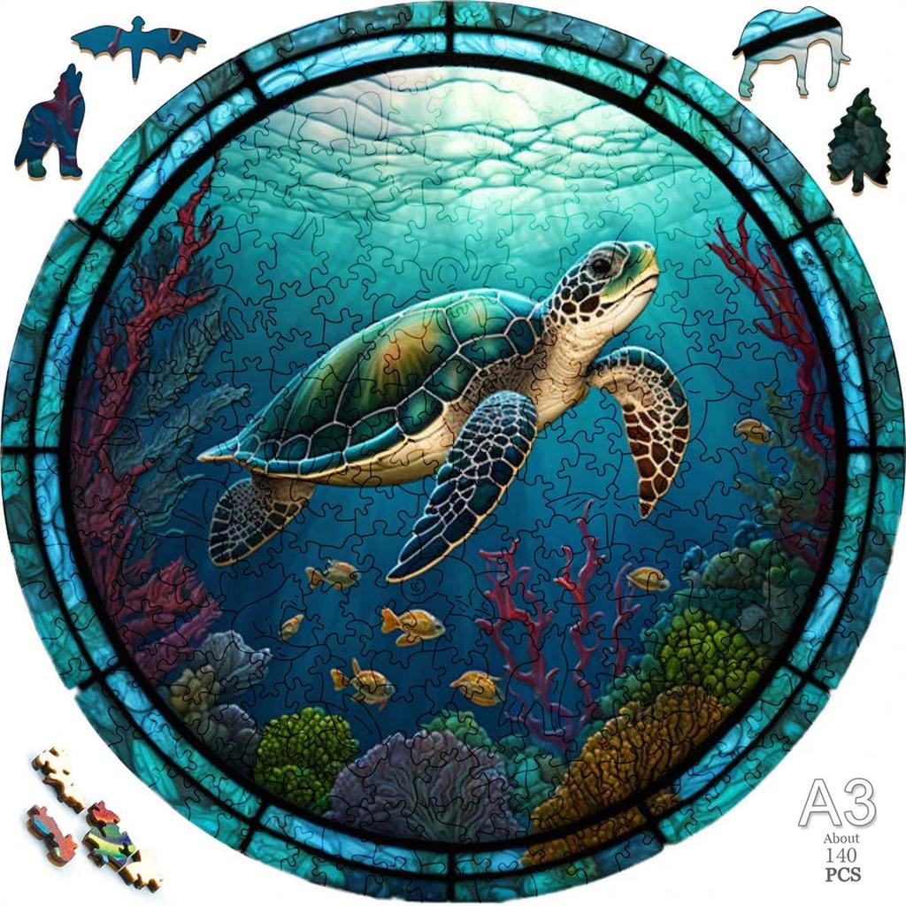 Top Quality 3D Jigsaw Wooden Puzzles pig cat  Animal Shape jigsaws for Adults Kid Toys Gifts Family Puzzle Game Home Decoration