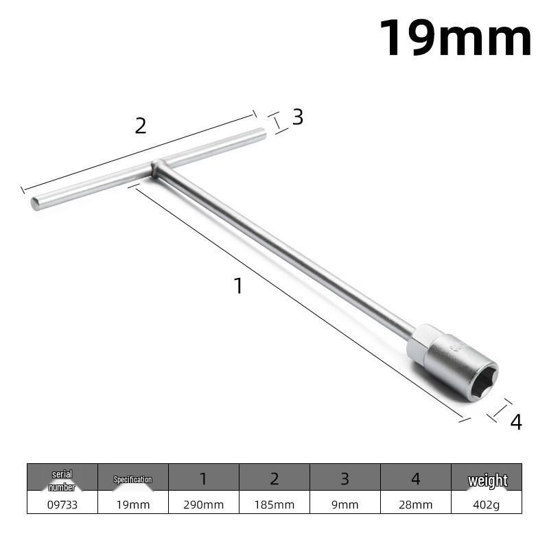 Longdexin T-Handle Multi-Functional Hex Socket Wrench for Car and Motorcycle Repair