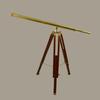 154 Cm Brass Telescope On Stand Retro Nautical Decoration Gift for Boss Interior Accent Elegant Home, Office Decor