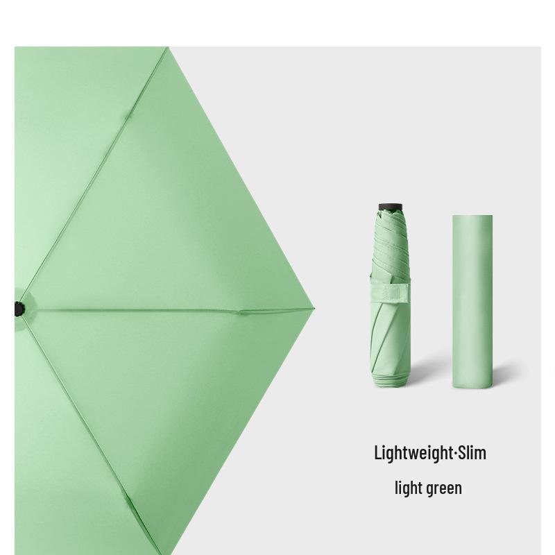 Ultra-light Carbon Fiber Sun & Rain Umbrella - Lightweight, Three-fold, UV Protective Parasol.