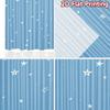 2D flat Photography Backdrop Photography Banner Blue Sky with Stars 100% Polyester Holiday Decorations Use for Suitable for