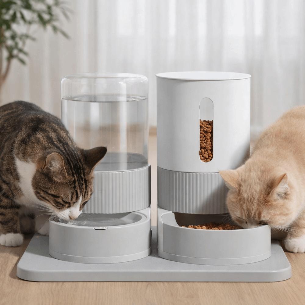 Large Capacity Gravity Food Bowl Transparent Pet Water Dispenser Pet Water Fountain  Daily Feeding