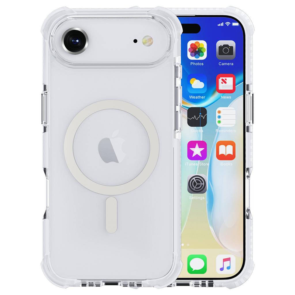 For iPhone Air Case Compatible with MagSafe Reinforced Corners TPU+Acrylic+TPE Phone Cover
