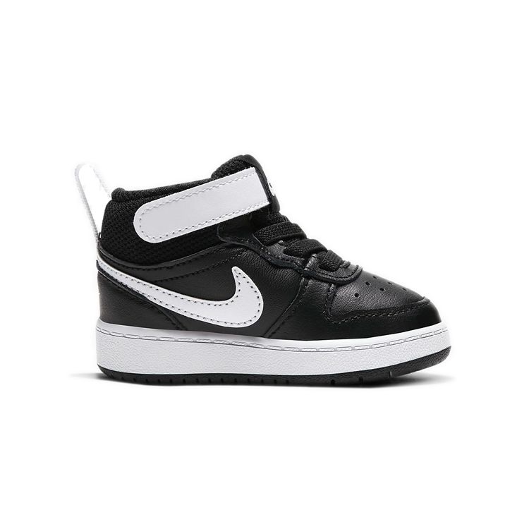Nike Court Borough Mid 2 TD Black White Baby Sneakers CD7784-010