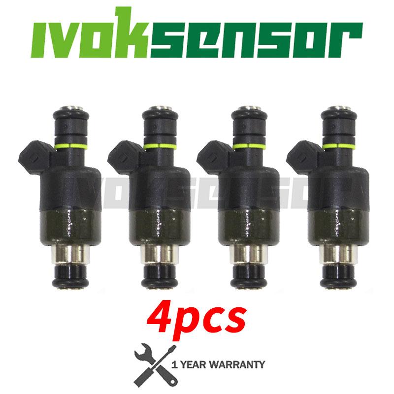 4Pcs Fuel Injector For Daewoo Lanos 1.6 1999 2000 20001 2002 17108045 17103677 17109450