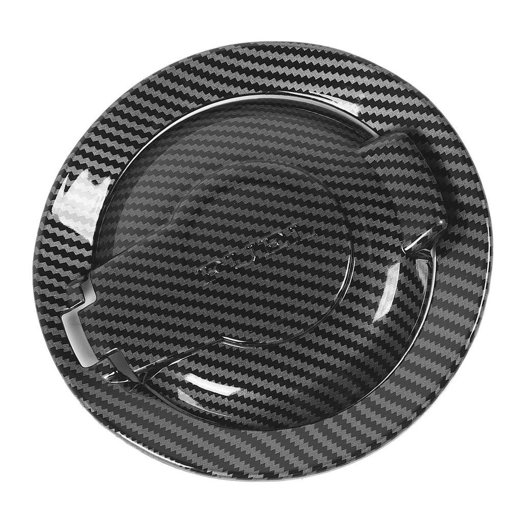 Car Fuel Filler Door Cap Kit 68250120AA Fuel Tank Filler Door Cover Auto Replacement Supplies Carbon Fiber Style