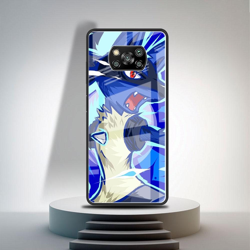 

Стеклянный чехол для Xiaomi Poco X3 NFC 11 Lite 11T F3 M3 для Redmi Note 11 10 9 8 Pro 10S 9S 9A 9C, чехол для телефона с рисунком аниме Покемон Xiaomi Poco F3