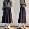 Autumn Winter 2025 High Waist Slimming A-line Long Skirt for Women