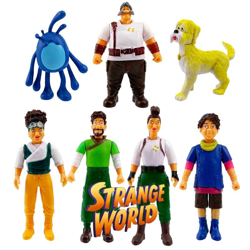 Strange World Action Figures Toy Cake Topper Set For Kids Xmas Birthday Gift Decor