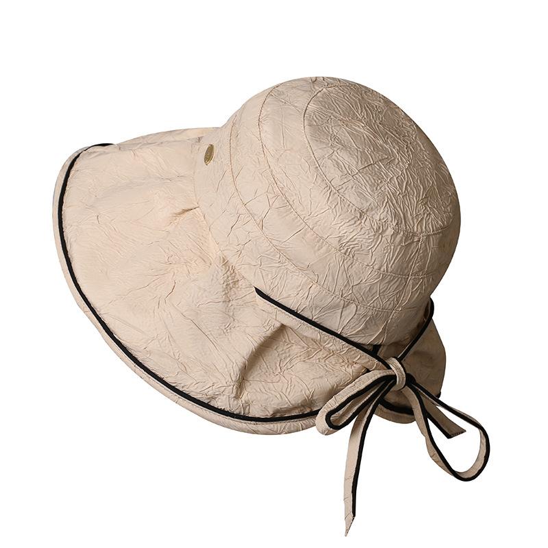 Summer new big brim sunshade sun hat foldable bucket hat summer women UV protection