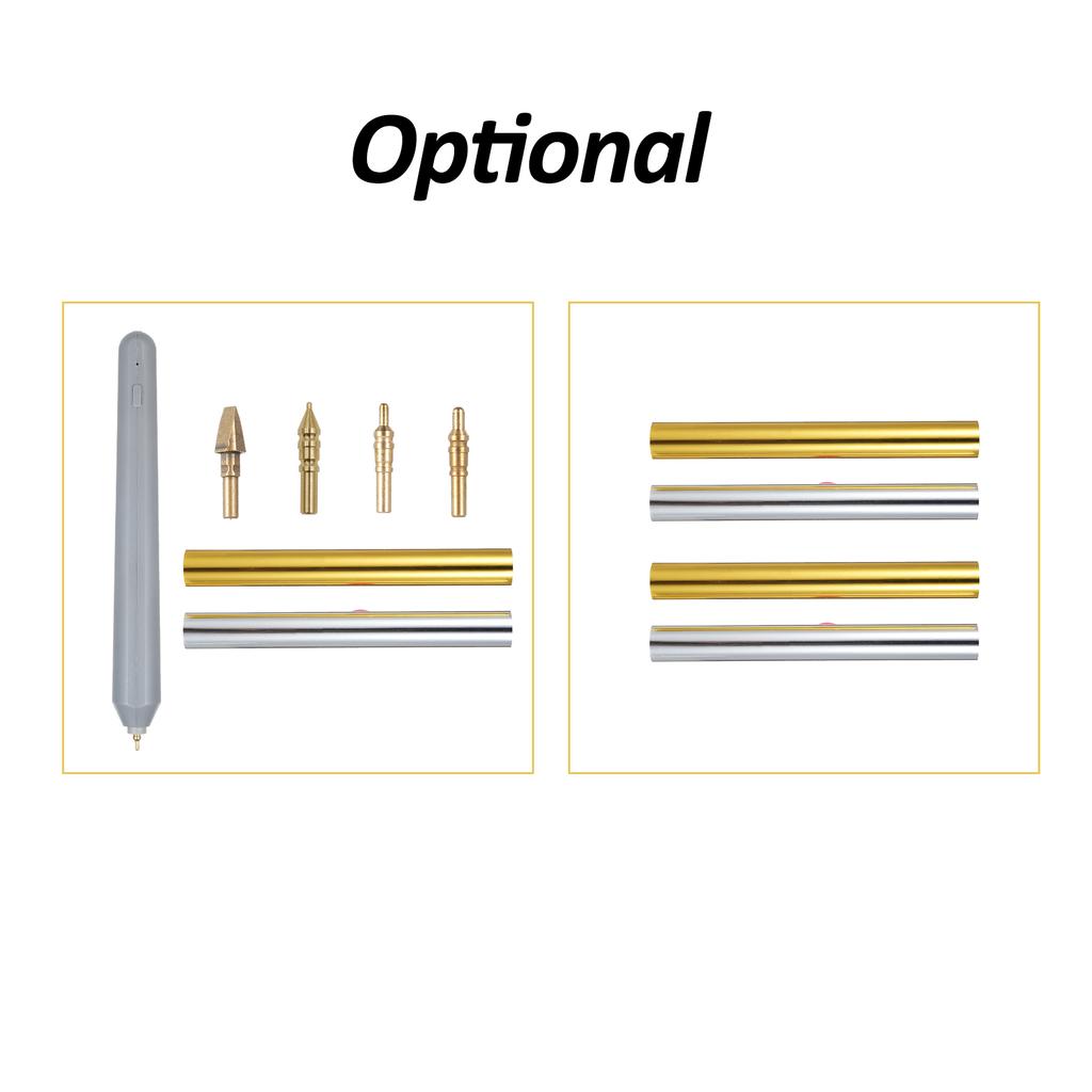 4 Rolls Gold & Silver Hot Foil Paper, Hot Foil Roll Used with Hot Foil Pen