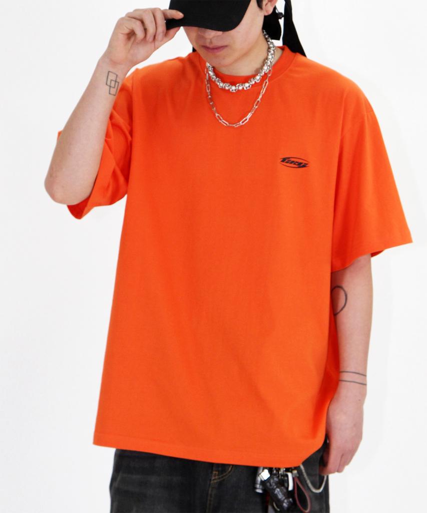 Keuligeon Crg Racing Semi-Oversized Short Sleeve T-Shirt Orange