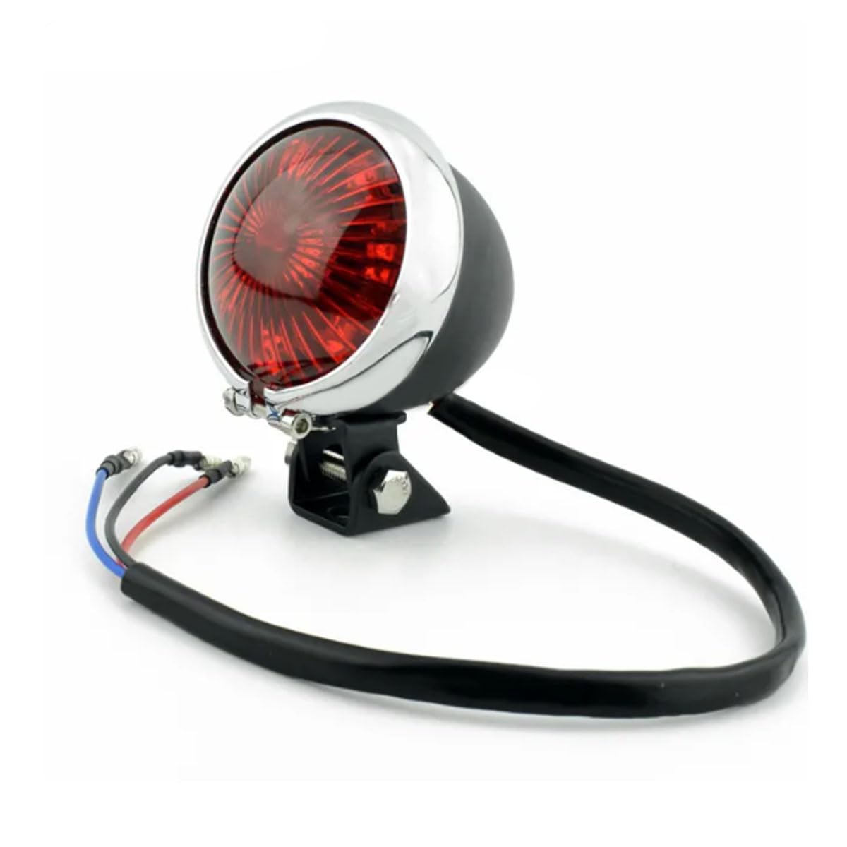 

SZYUMO Motorcycle Red LED Adjustable Cafe Racer Style Stop Tail Light Motorbike Brake Rear Lamp XL883 for Chopper Bike Taillight