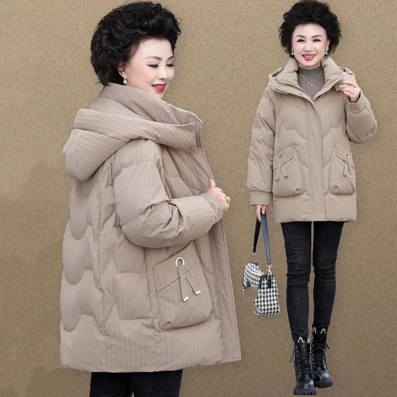 Windproof Padded Jacket Women's Winter National Style Western Style Loose Padded Jacket Women's Thick Padded Jacket