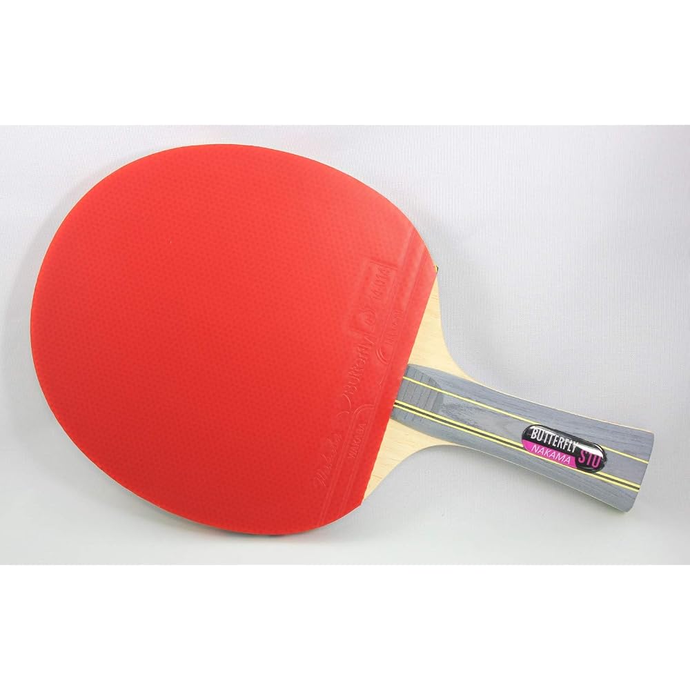 Butterfly Nakama S-10 Table Tennis Racket with 2 Balls - Wakaba 2.1mm Rubbers - ITTF Approved