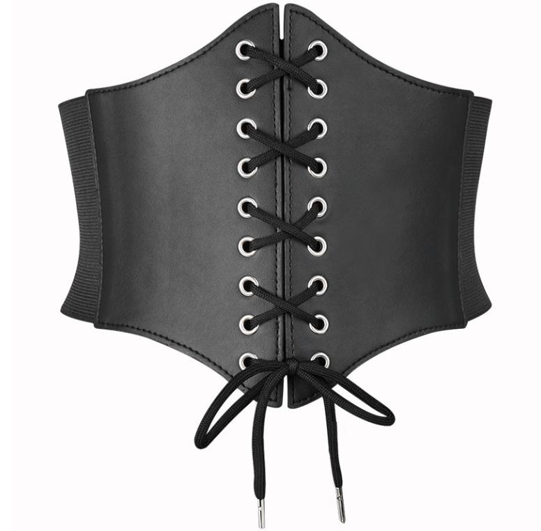 Corset Belt Bandage Super Wide Pu Leather Girdle Slimming Body Women Elastic High Waist Belts Versatile for Daily Bustier Corset