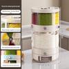 Rotatable Household Rice and Grain Storage Box: Insect & Moisture-Proof, Sealed, Compartmented Bucket