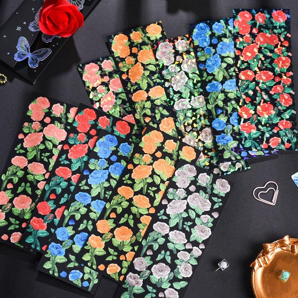 

Наклейки для дневника DIY Goo Card Sticker Альбом Декоративные наклейки Dark Night Flowers Наклейки