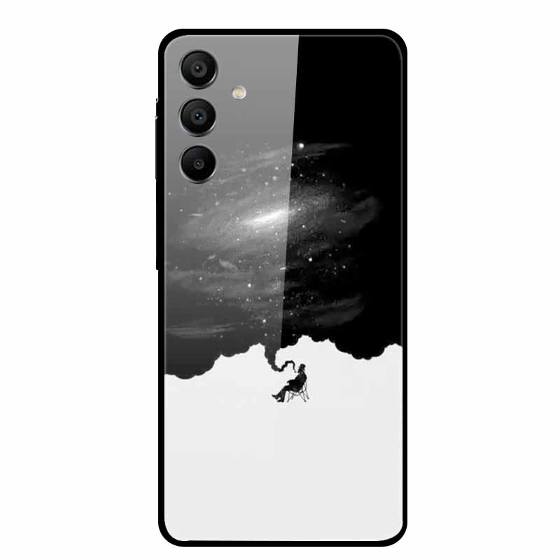 Tempered Glass Case for Samsung Galaxy A16 5G Back Cover Hard Case for SamsungA16 Phone Case Fundas Cool Protective Cute Bumper