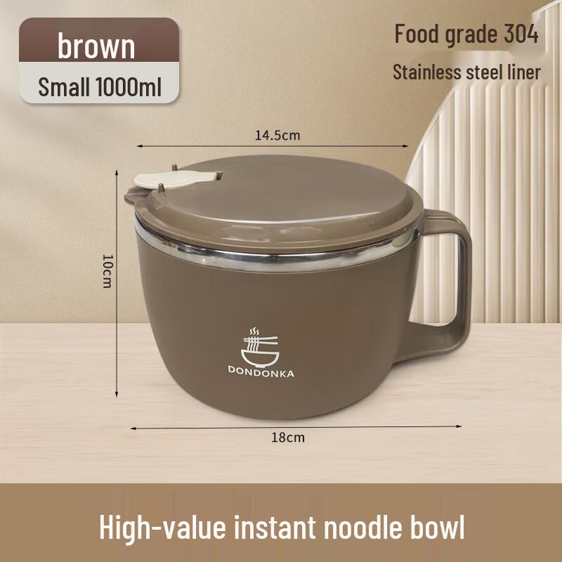 Zhaoran 304 Stainless Steel Instant Noodle Bowl with Lid