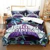 Anime Ragna Crimson Beding Set Single Twin Ful Quen King-Sized Dimensionsd Dimensions Tenager Bedrom Shet Set 3D Print Anime Bed Shet Set