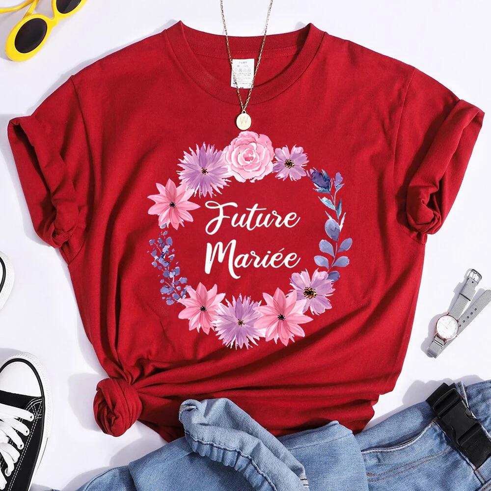 Brautjungfer Team Braut Passendes T-Shirt Brautparty Oberteile EVJF T-Shirt für Braut Team Brautdusche Geschenke ROT Junggesellinnenabschied Shirts