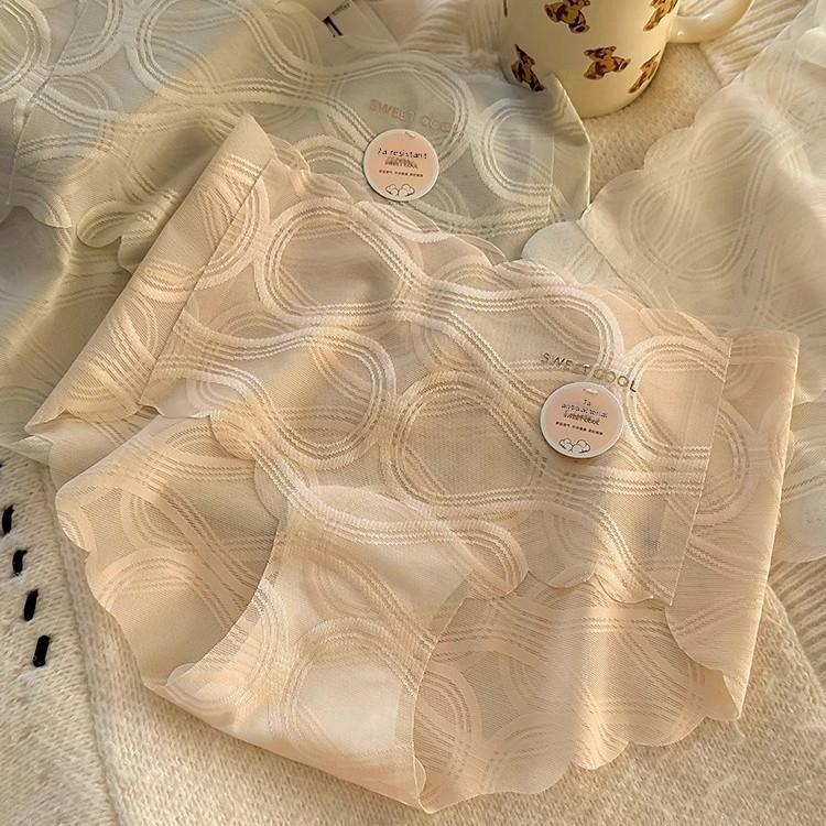Confezione Estiva da Donna Lusso Leggero Senza Tracce sul Fianco Seta Ghiacciata Sensazione Fresca Aria nella Vita Alta Vita Slip