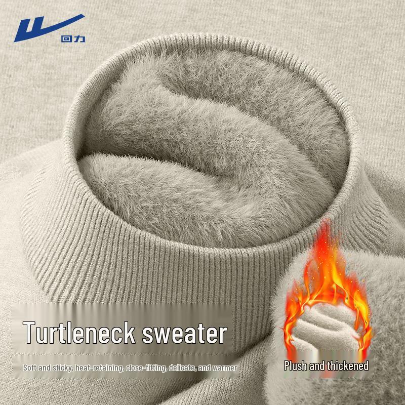 Женский зимний вязаный топ Huili с флисовой подкладкой 2XL