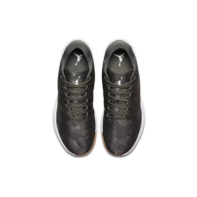 Jordan B. Fly Round Toe Lace-Up Mesh Shock Absorption Non-Slip Wear-Resistant Mid-Top Basketball Shoes Men Sneakers Black Camouflage 910209-051