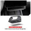 Under Center Console Screen Storage Box For Tesla Model 3/Y 2019-2023 Center Console Hidden Fold Able Car Storage Organizer Tray