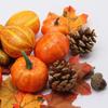 50pcs Halloween Artificial Pumpkin Maple Leaf Decoration Harvest Autumn Fall Tha