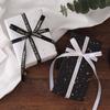 1CM Ribbed Silk Satin Ribbon with Hot Stamped English Letters for Cake Decoration and DIY Craft Gifts