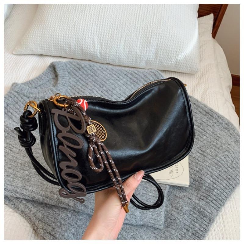Dumpling bag women's 2024 new casual versatile cowhide women's bag mini shoulder messenger bag mobile phone bag