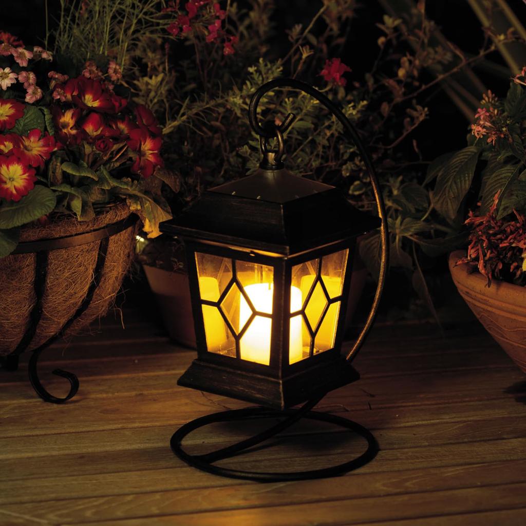 Takasho Galt Solar Lantern Light, Black