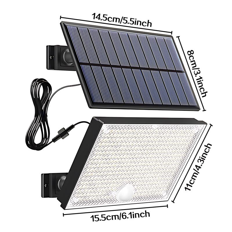 

Solar Motion Sensor Outdoor Flood Lights with 400LEDs Outside Flood Lights with 16ft Cable IP65 Waterproof Garden Security Light