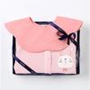 ABSORBA 2 Piece Set 7 Sleeve Romper + Bib  A11106d1 Yellow+pink 