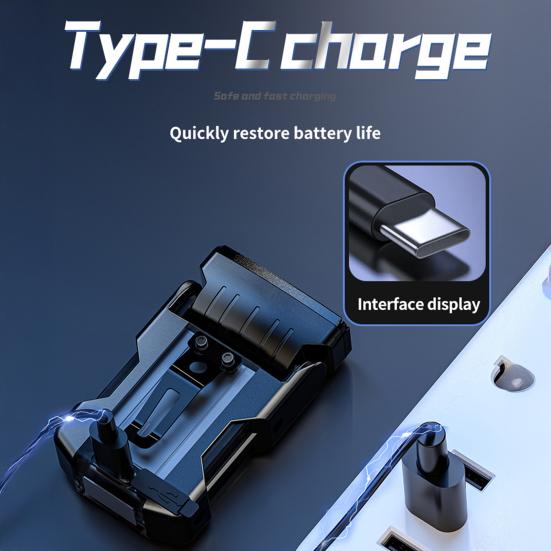 Clip-on Hat Light Adjustable USB Rechargeable Digital Display Waterproof Modes Mini Emergency Flashlight Magnetic