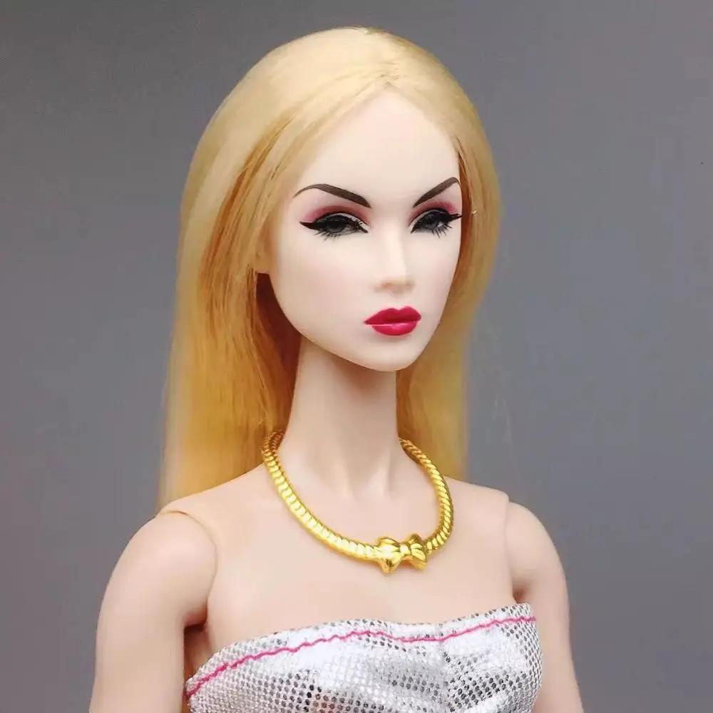 

Fashion Doll Party Earring Necklaces Jewelry Clothes Accessories For 1/6 1/3 1/12 Doll Baby Girl Gift Toys Doll Colthes Decor
