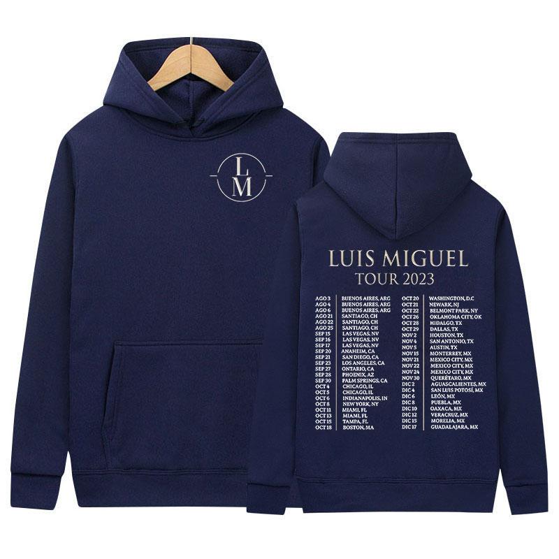 Louis Miguel Tour Men's Hoodie Fashionable Casual Sportswear Retro Hip-hop Style Hoodie Streetwear