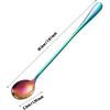 8 Pieces Long Handle Tea Spoon Stainless Steel Coffee Mixing Spoons Teaspoon for Mixing, Cocktail Stirring, Coffee, Milkshake, Cold Drink, 7.48 Inch