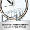 Porte-vélo - DUNLOP - 120 cm - Aluminium - Argent - 4 vélos