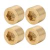 4Pcs Wheel Hex Hub Widen Brass Weight Wear Proof Wheel Hex Widen Adapter for 1.9in 2.2in Hub